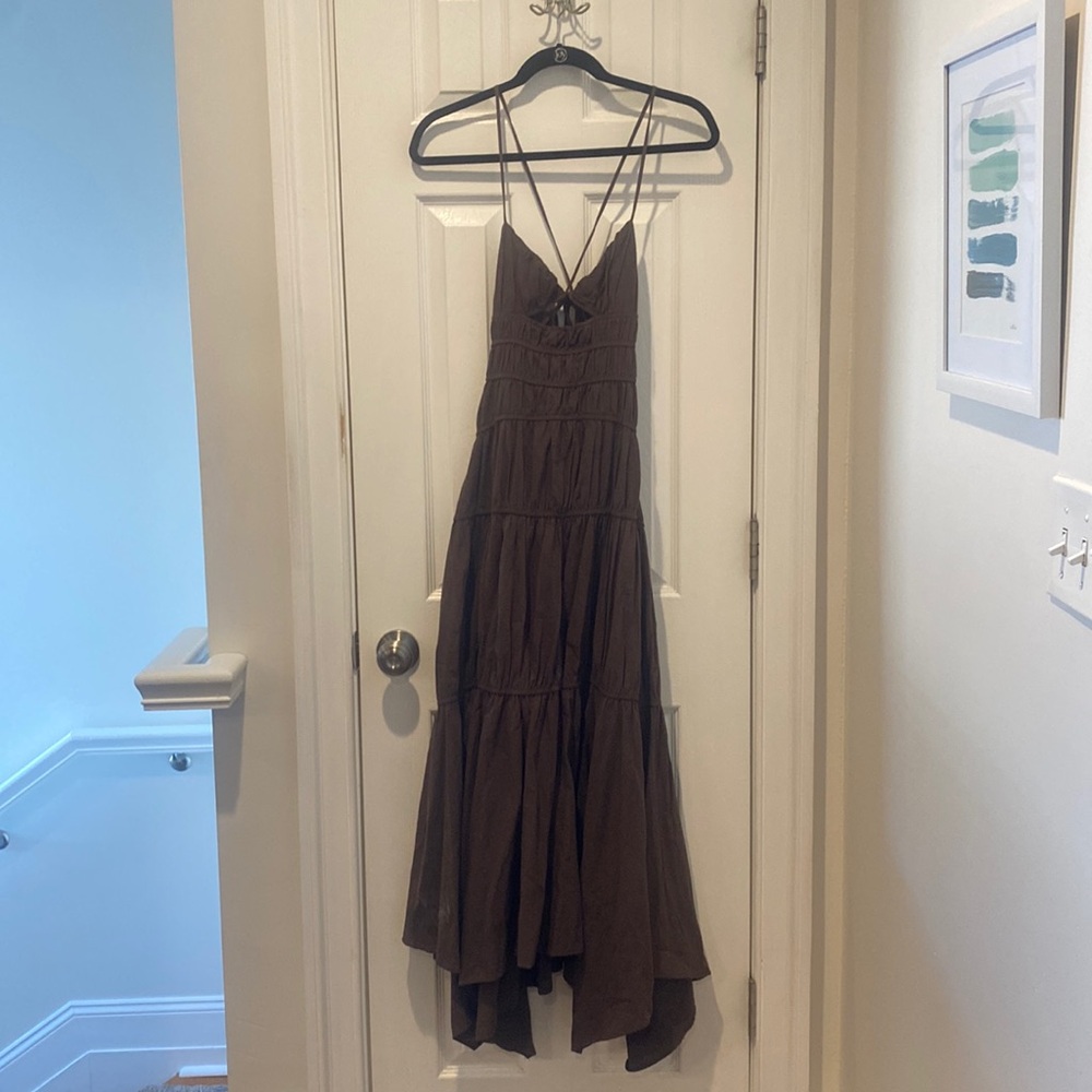 SNDYS brown maxi dress